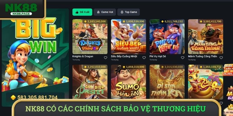 NK88 có các chính sách bảo vệ thương hiệu tuyệt đối