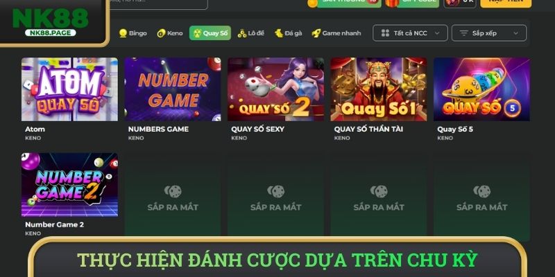 Thực hiện đánh cược dựa trên chu kỳ